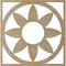 Ekena Millwork Blume Wood Fretwork Pierced Ceiling Medallion, Birch, 38"OD x 13 1/8"ID x 3/8"T CMWP38X38X0375BLBI - alternate 4